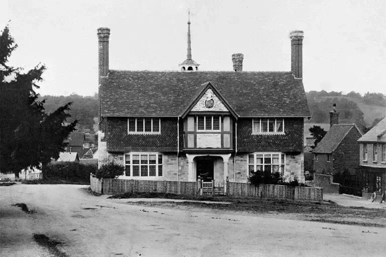 Photo of Forest Row Village Hall in c1905.